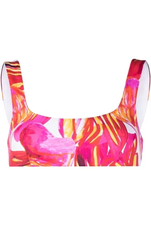 Louisa Ballou Top bikini con stampa