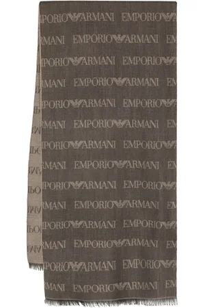 Emporio Armani Sciarpa con motivo monogramma