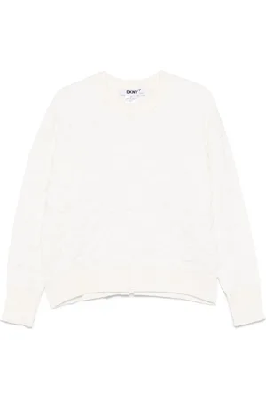 DKNY Maglione in ciniglia con stampa animalier