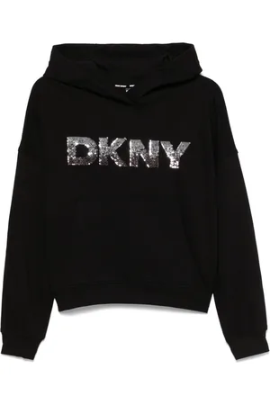 DKNY Felpa con logo di paillettes