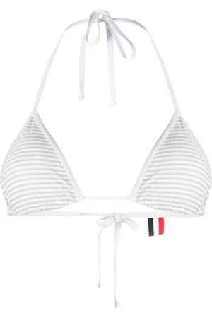 Thom Browne Top bikini con applicazione