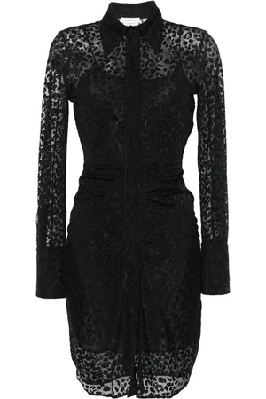 Alexander McQueen Abito corto leopardato