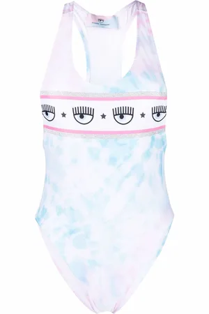 Chiara Ferragni Costume intero con fantasia tie-dye