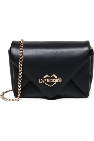 Moschino Borsa a tracolla con placca logo