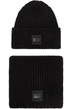 UGG Berretto a coste con applicazione
