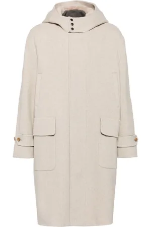MAN ON THE BOON. Cappotto monopetto con cappuccio