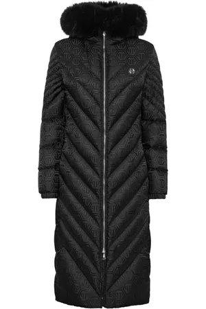 Philipp Plein Piumino lungo con monogramma