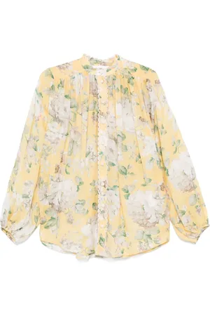 ZIMMERMANN Camicia Acacia con orlo a smerlo