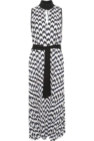 Karl Lagerfeld Abito midi con motivo chevron
