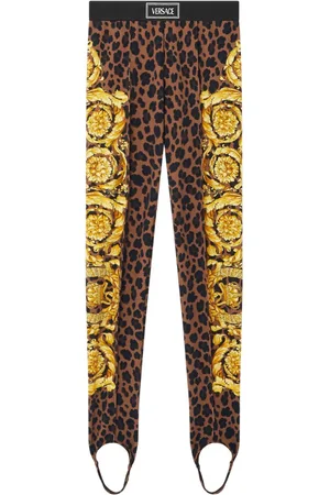 VERSACE Leggings Barocco con stampa