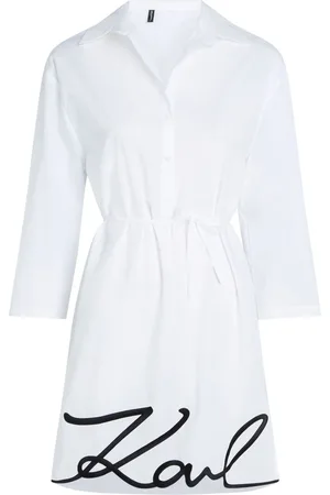 Karl Lagerfeld Copricostume semi trasparente DNA Signature