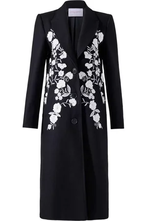 Carolina Herrera Cappotto con ricamo a fiori