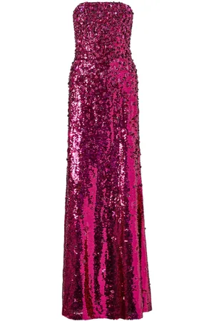 Carolina Herrera Abito lungo con paillettes