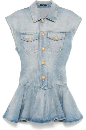 Balmain Abito corto denim