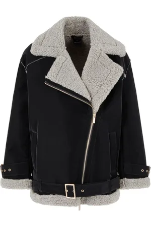 Armani Exchange Giacca in pelliccia sintetica con zip
