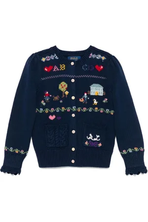 Ralph Lauren Cardigan con ricamo