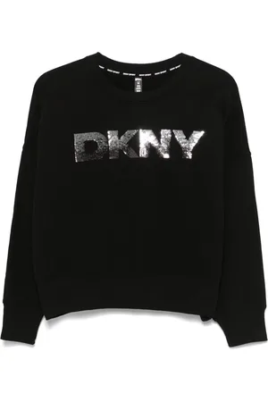 DKNY Felpa con logo di paillettes