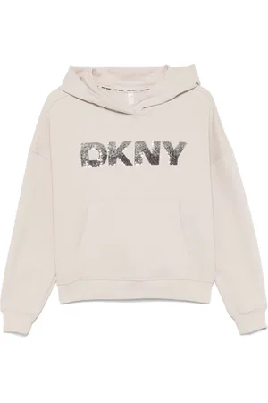 DKNY Felpa con logo di paillettes