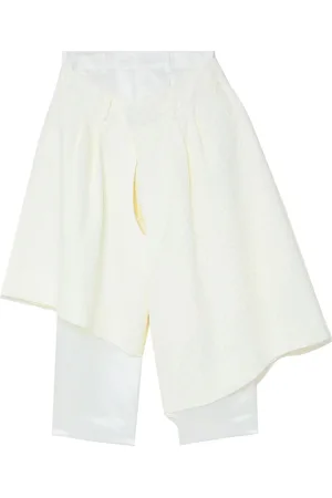 Comme des Garçons Pantaloni a gamba ampia asimmetrica