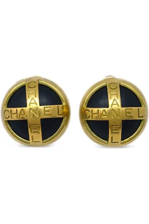 CHANEL Orecchini a clip incisi anni 1995
