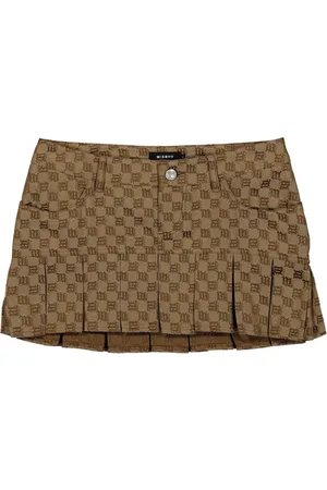 MISBHV Gonna midi con effetto jacquard