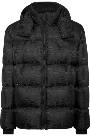 Philipp Plein Piumino con monogramma jacquard