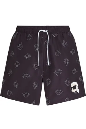 Karl Lagerfeld Costume da bagno con stampa Ikon all-over