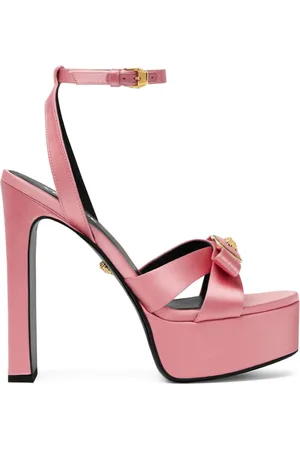 VERSACE Sandali Gianni Ribbon in raso 140mm