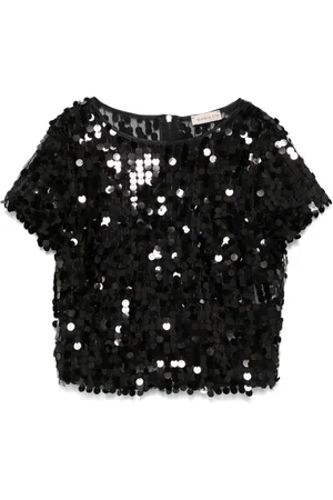 BLANCA Top con paillettes
