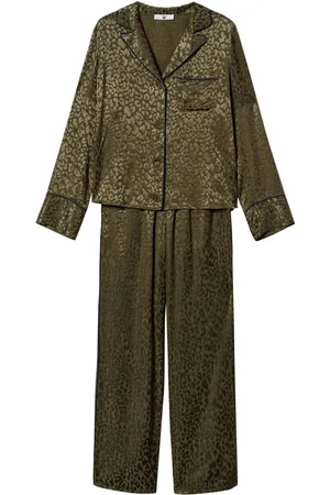 Twin-Set Pigiama Mannish con effetto jacquard