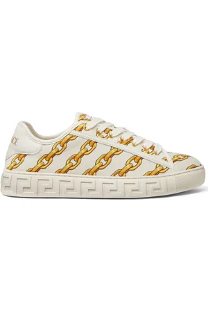 VERSACE Sneakers Chain Stripes Greca