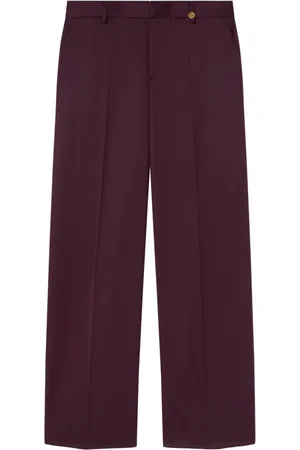VERSACE Pantaloni sartoriali a gamba ampia