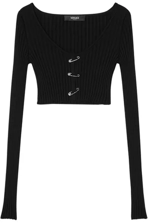 VERSACE Cardigan crop Safety Pin