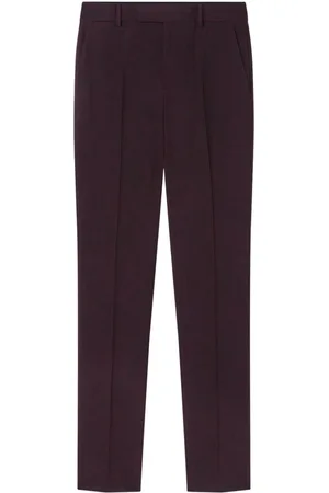 VERSACE Pantaloni sartoriali con motivo Barocco jacquard