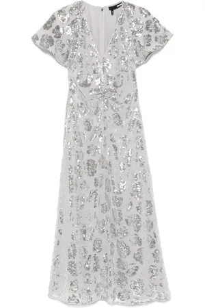 ROTATE Abito midi con paillettes