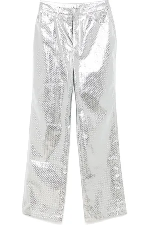 ROTATE Pantaloni dritti intrecciati