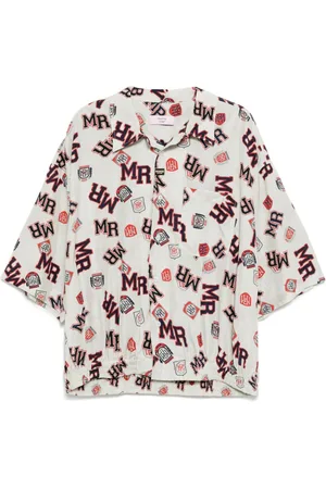 MARTINE ROSE Camicia con stampa grafica