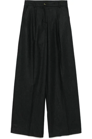 LE SULLY STUDIO Pantaloni a palazzo gessati