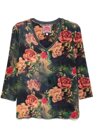 JOHNNY WAS T-shirt The Janie con scollo a V