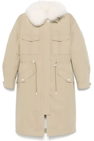 YVES SALOMON Parka con dettaglio in pelliccia