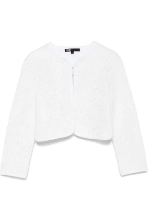 Maje Cardigan crop con strass