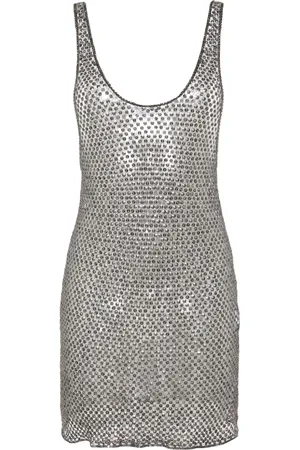 The Attico Abito midi con paillettes