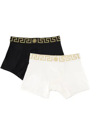 VERSACE Set di 2 boxer con bordo Greca