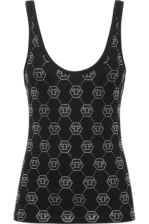 Philipp Plein Canotta con monogramma