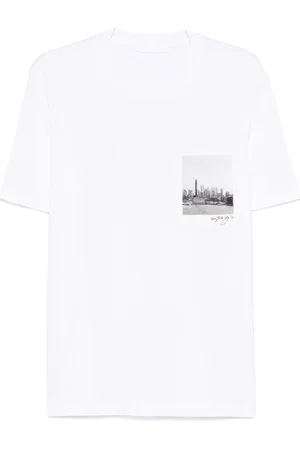 Helmut Lang T-shirt Skyline Postcard
