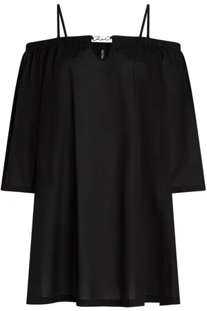 Karl Lagerfeld Copricostume semi trasparente DNA Signature