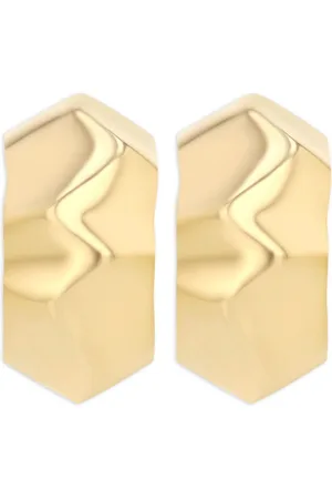 Lizzie Mandler Orecchini Small Wave in giallo 18kt