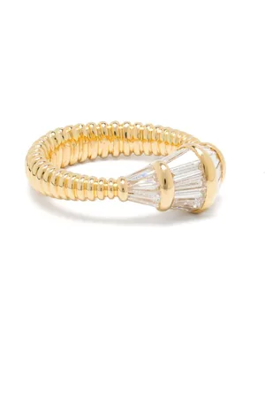 NIKOS KOULIS Anello in giallo 18kt con diamanti