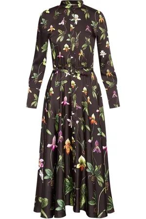 Oscar de la Renta Abito midi Orchid