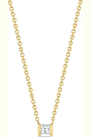 Lizzie Mandler Collana Mini Anchor in giallo 18kt con diamanti